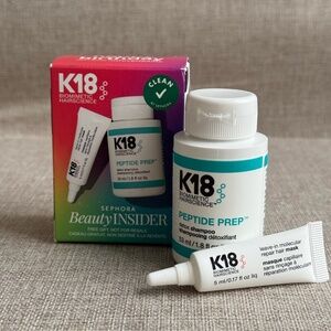 K18 Biomimetic Hairscience Peptide Prep Detox Shampoo + Repair Hair Mask